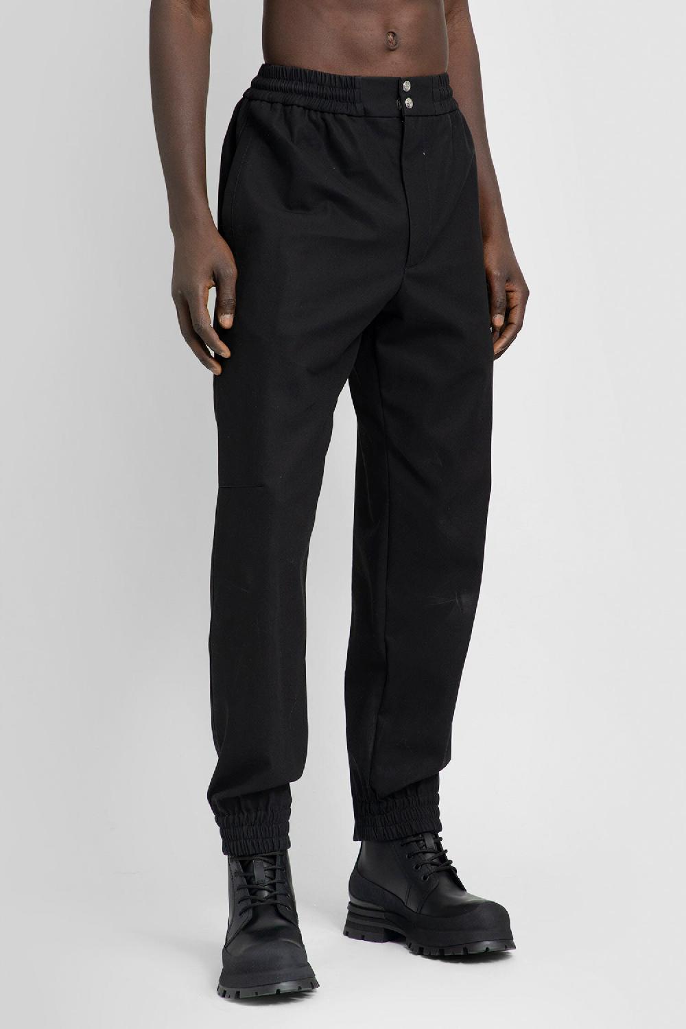Antonioli ALEXANDER MCQUEEN MAN BLACK TROUSERS Promozione