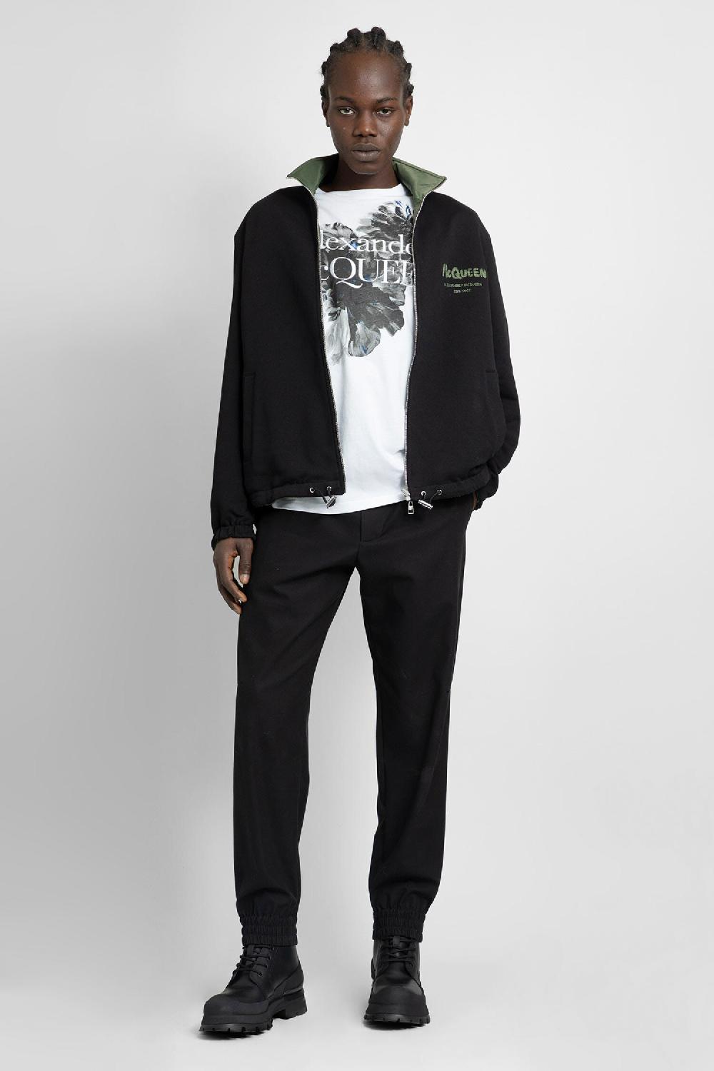 Antonioli ALEXANDER MCQUEEN MAN BLACK TROUSERS Promozione