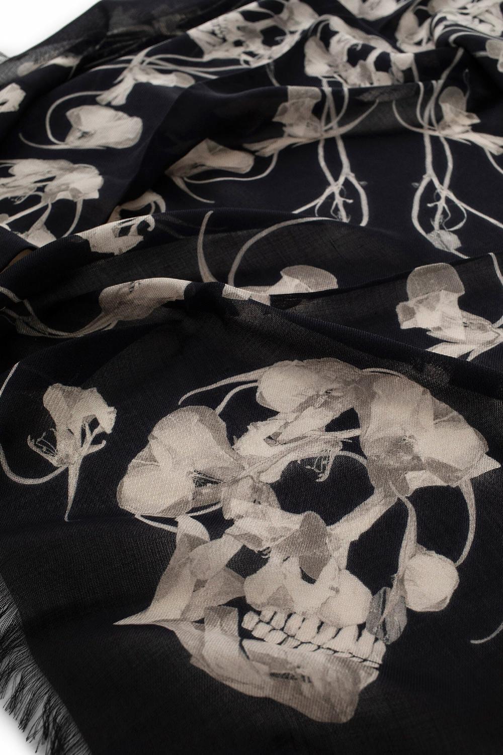 Antonioli ALEXANDER MCQUEEN MAN BLACK&WHITE SCARVES Sottocosto