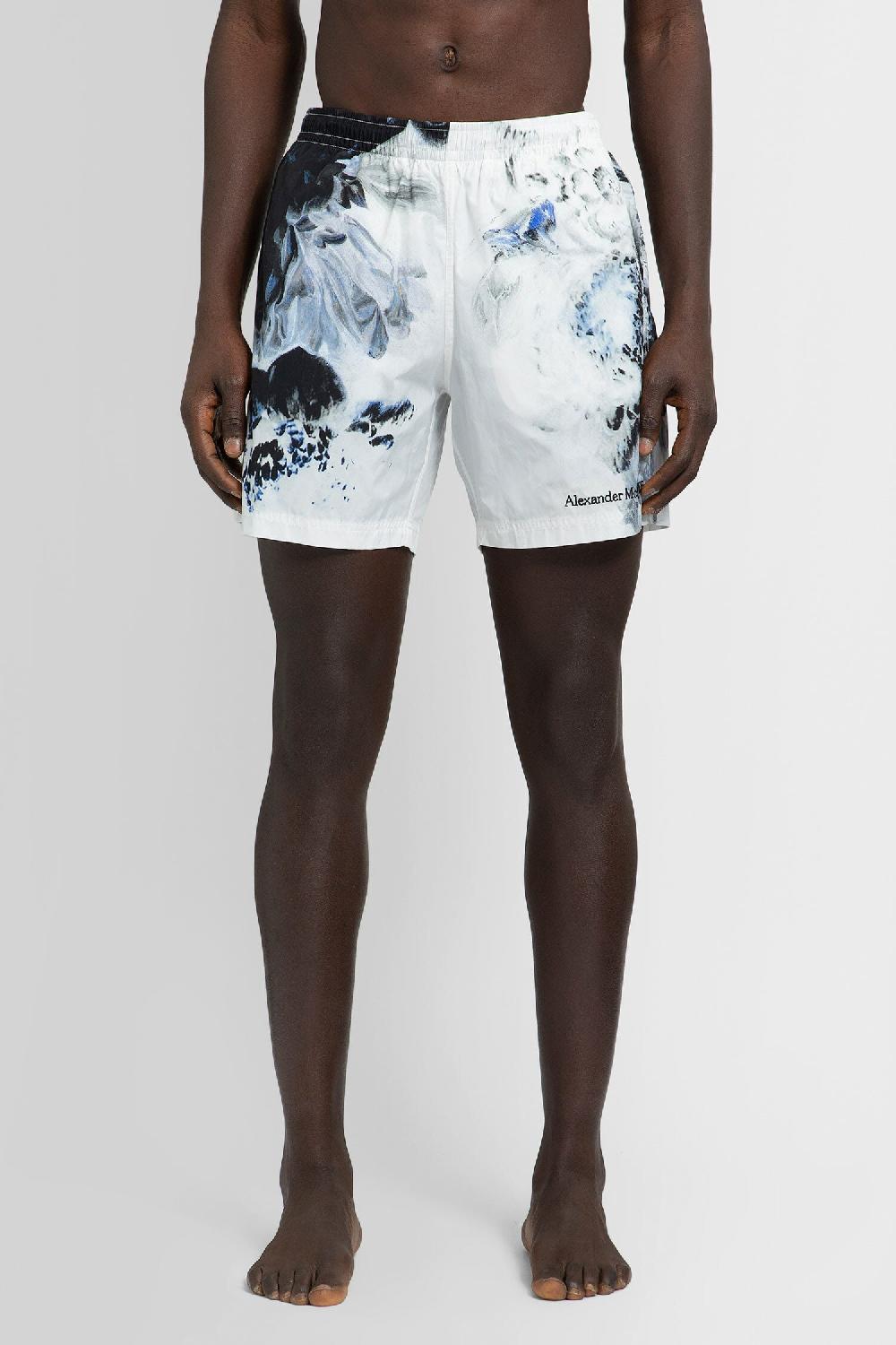 Antonioli ALEXANDER MCQUEEN MAN BLACK&WHITE SWIMWEAR Offerta