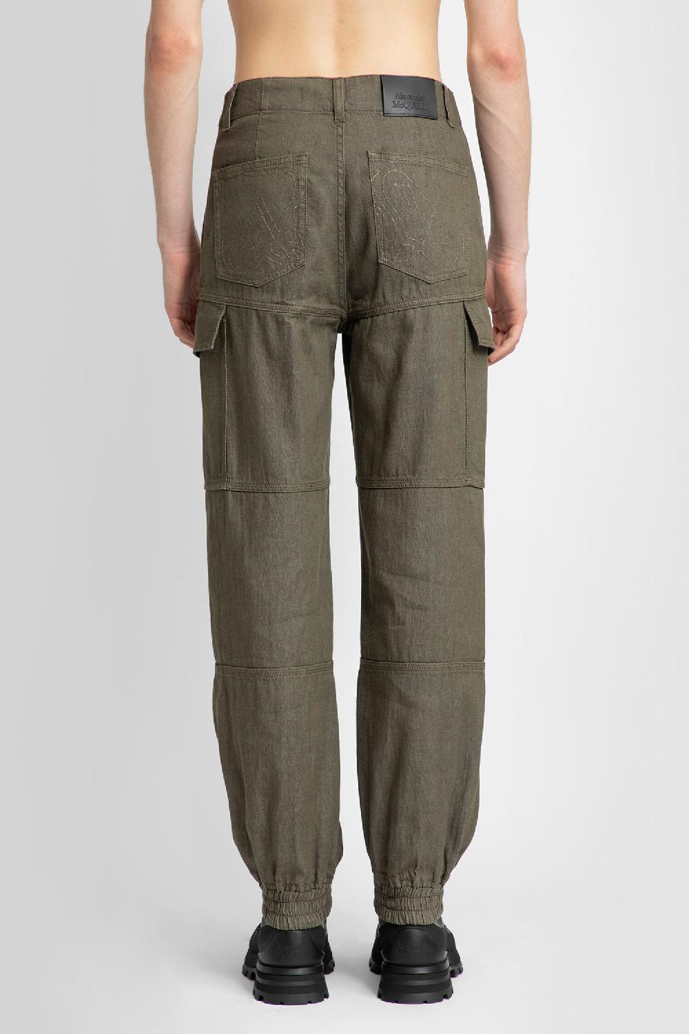 Antonioli ALEXANDER MCQUEEN MAN GREEN JEANS Economico