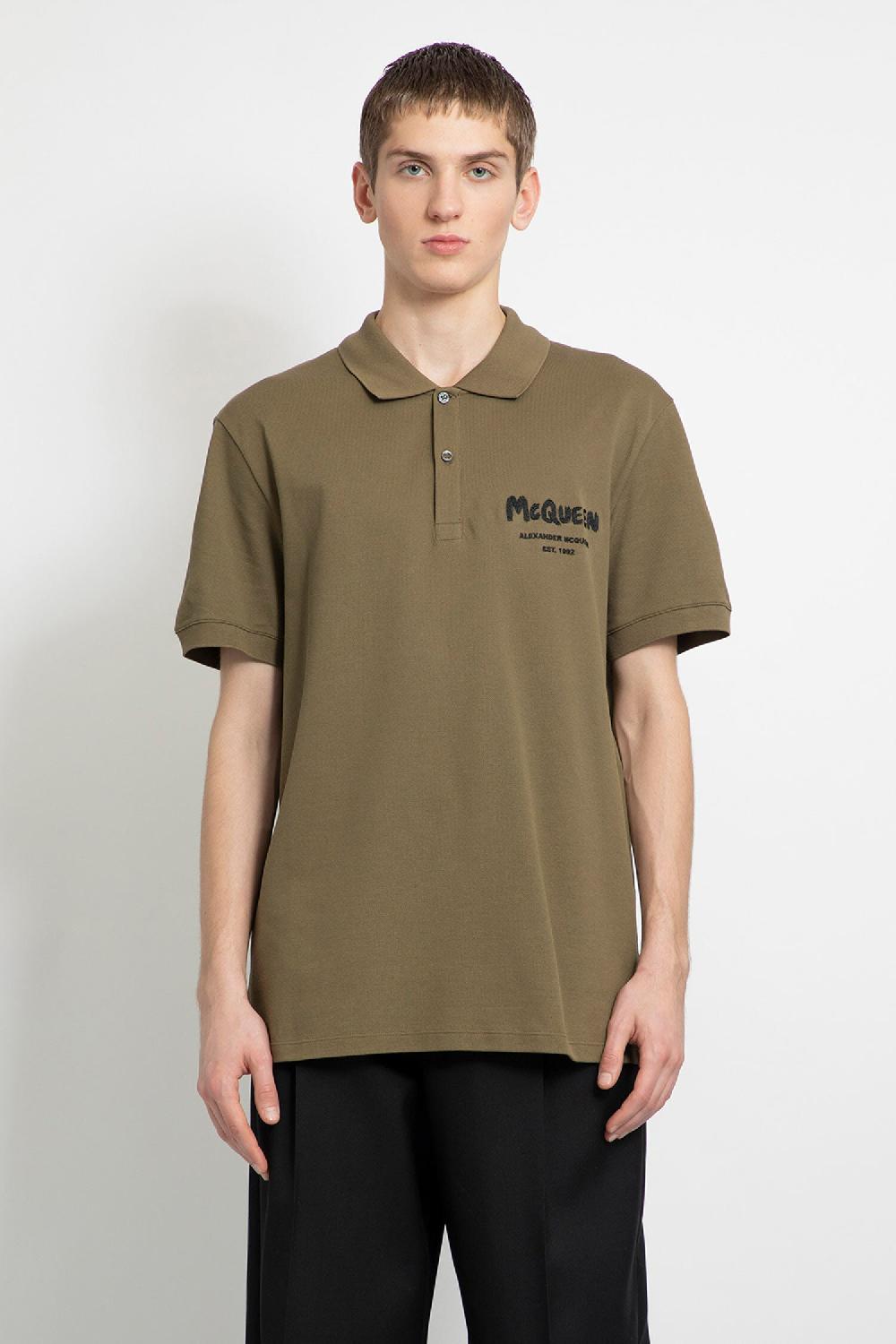 Antonioli ALEXANDER MCQUEEN MAN GREEN T-SHIRTS & TANK TOPS Outlet
