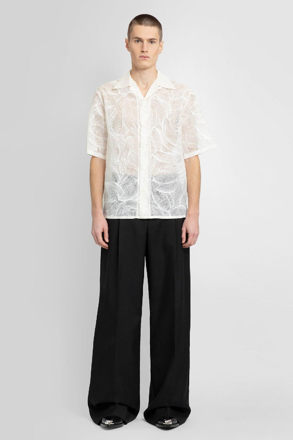 Antonioli ALEXANDER MCQUEEN MAN WHITE SHIRTS Moda