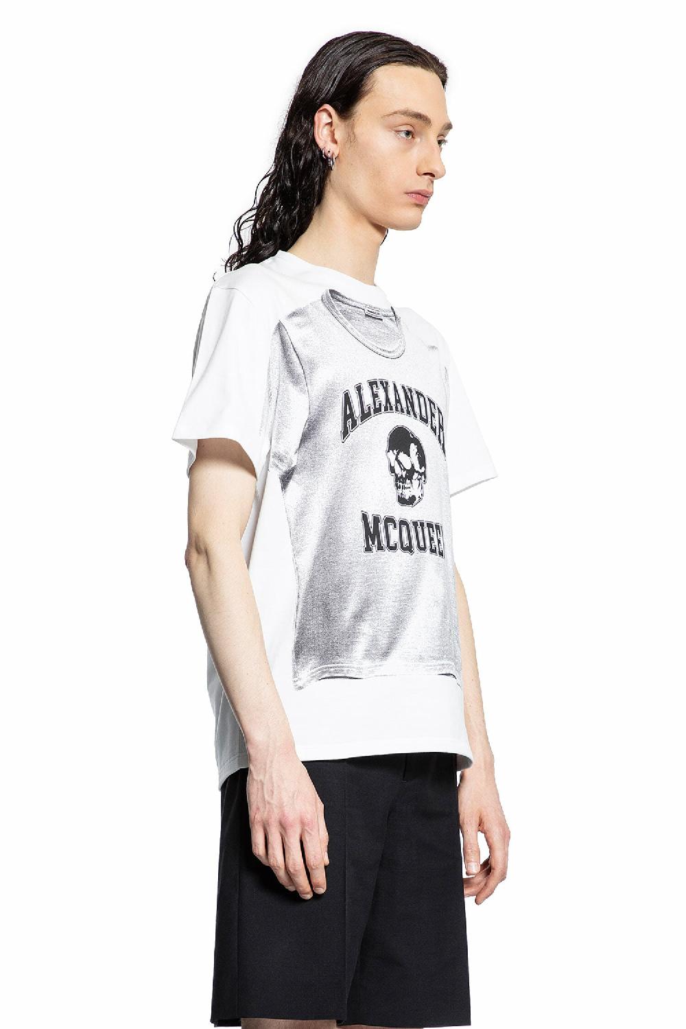 Antonioli ALEXANDER MCQUEEN MAN WHITE T-SHIRTS & TANK TOPS Spedizione Gratuita