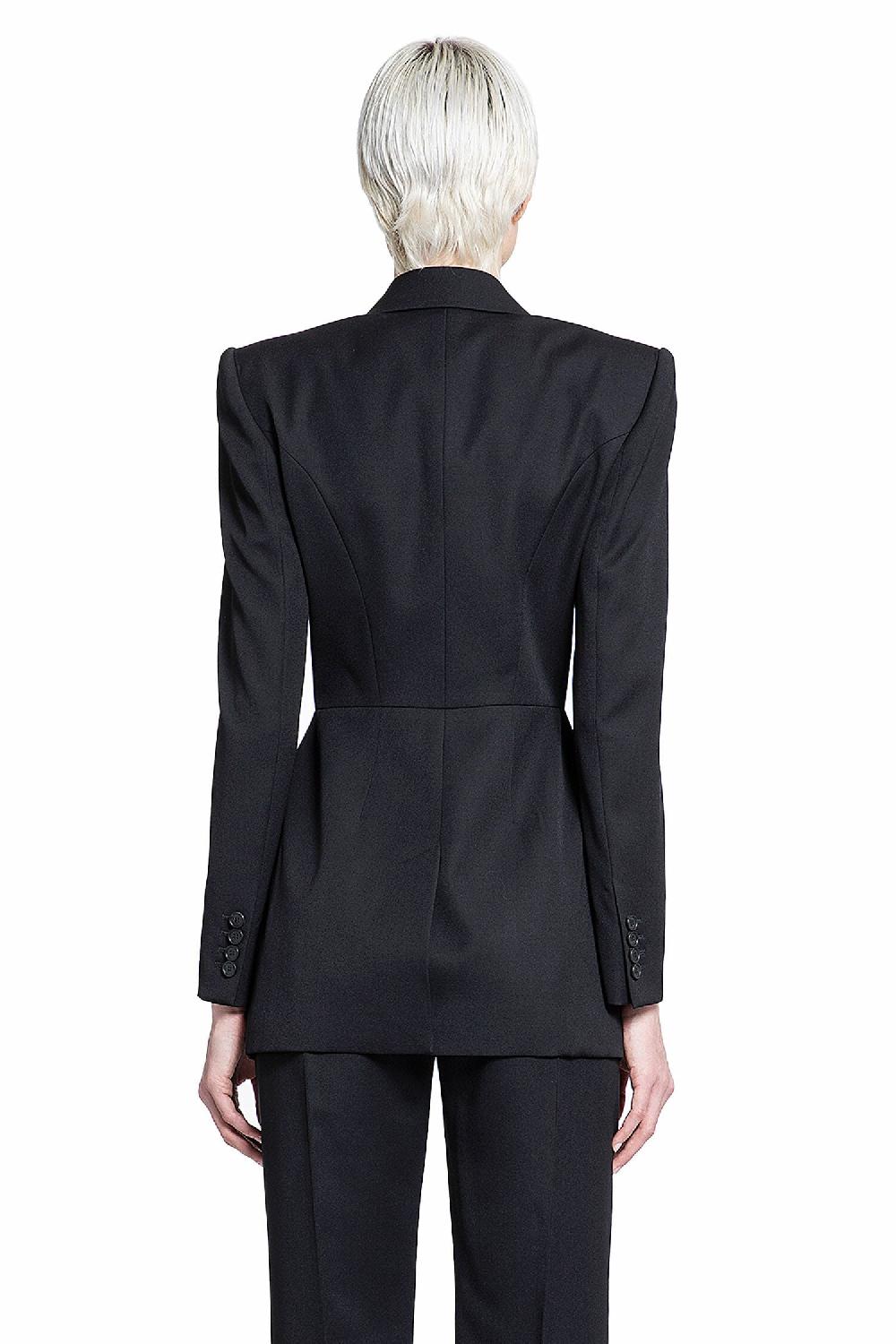 Antonioli ALEXANDER MCQUEEN WOMAN BLACK BLAZERS Negozi Online