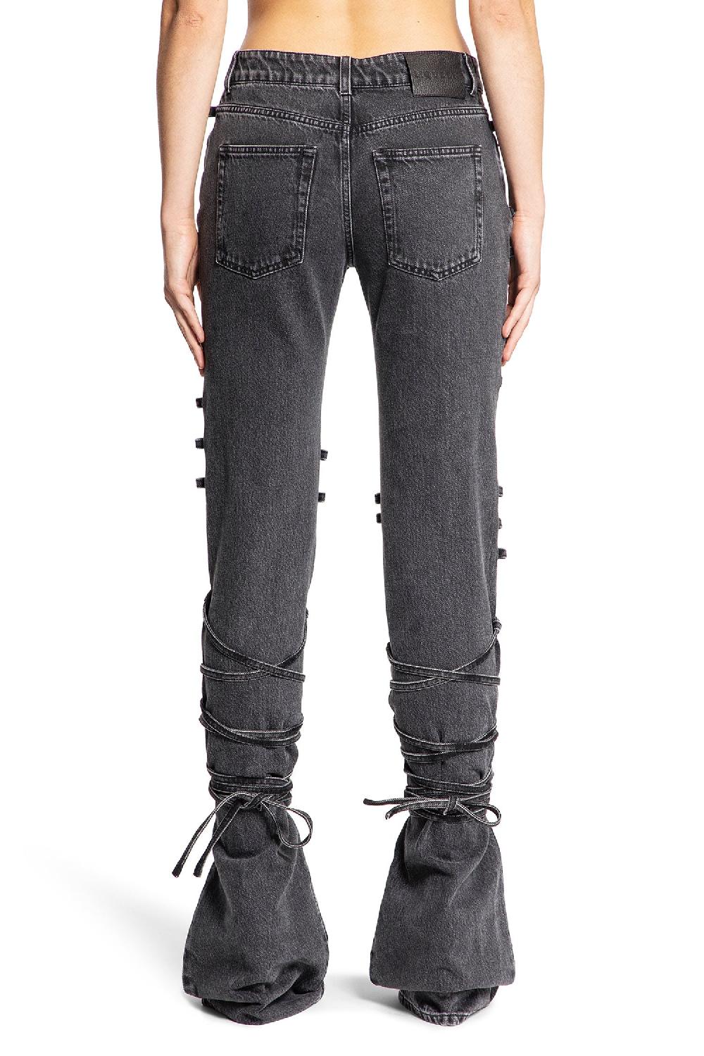 Antonioli ALEXANDER MCQUEEN WOMAN BLACK JEANS Sconto