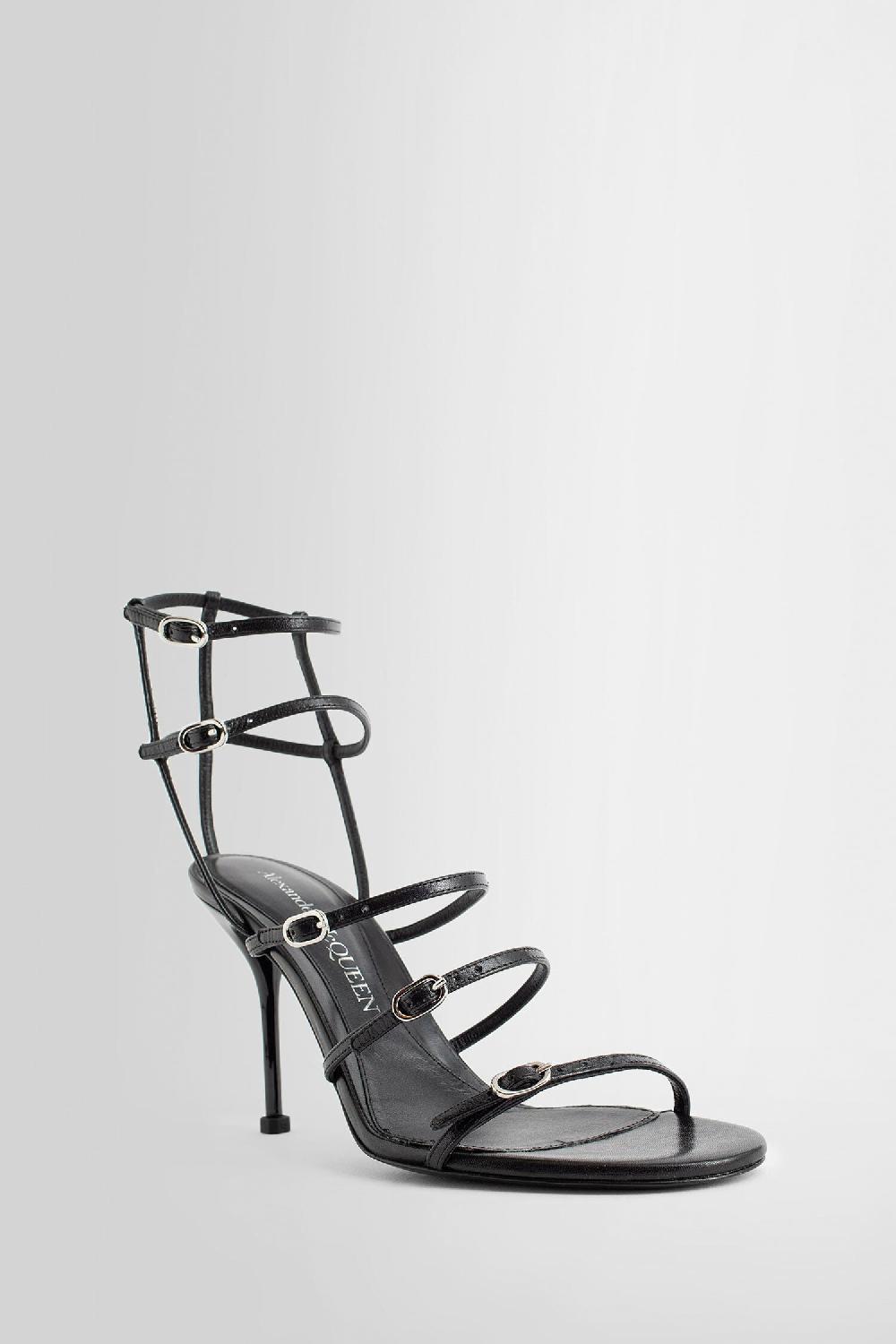 Antonioli ALEXANDER MCQUEEN WOMAN BLACK SANDALS & SLIDES Hotsell
