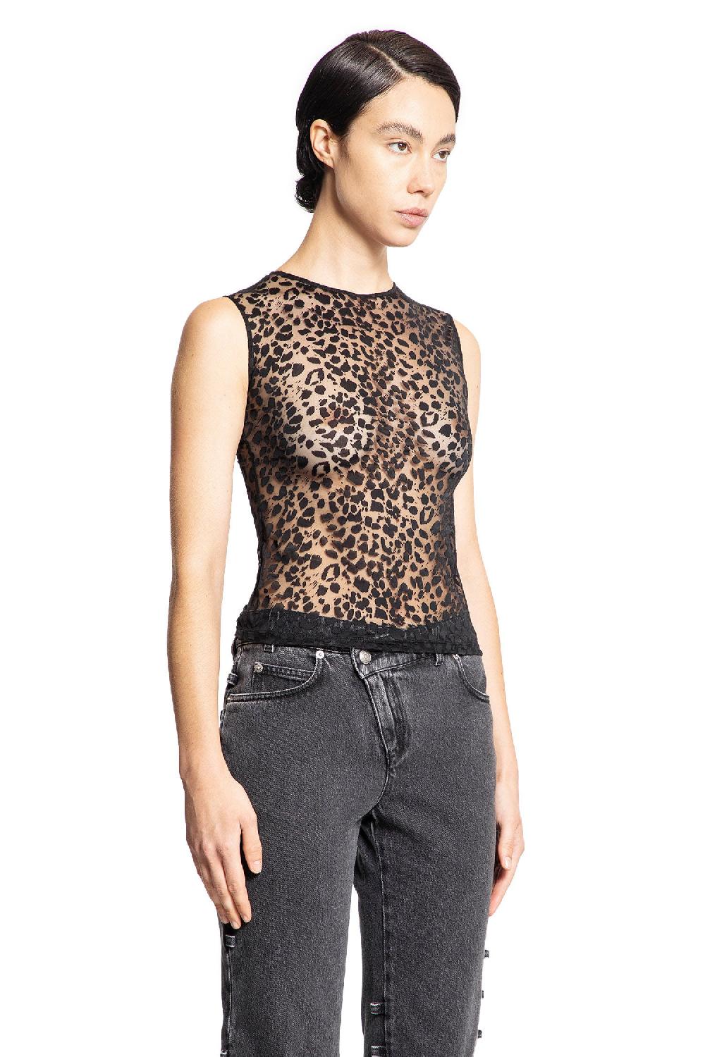 Antonioli ALEXANDER MCQUEEN WOMAN BLACK TOPS 2025