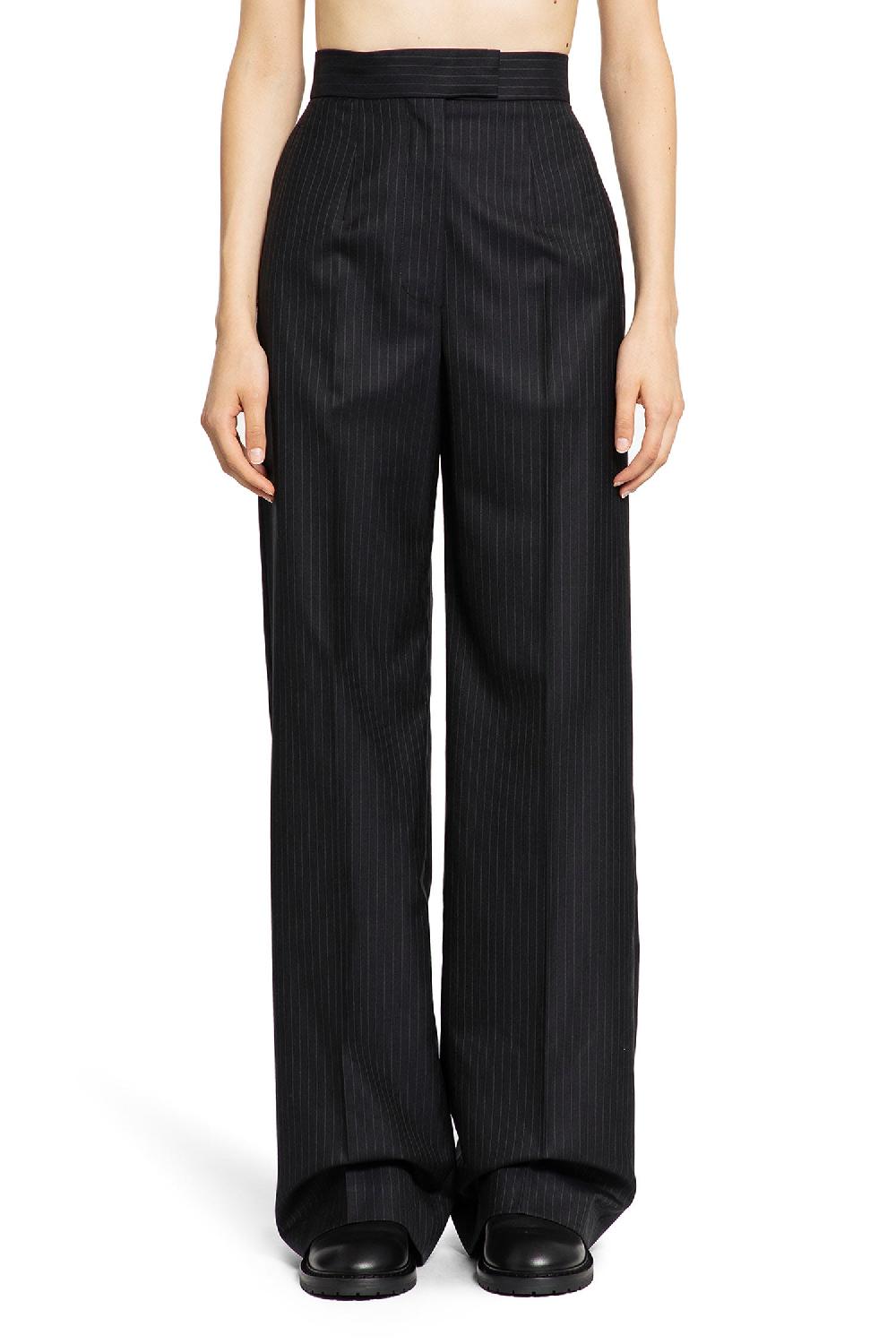 Antonioli ALEXANDER MCQUEEN WOMAN BLUE TROUSERS Soddisfazione Garantita