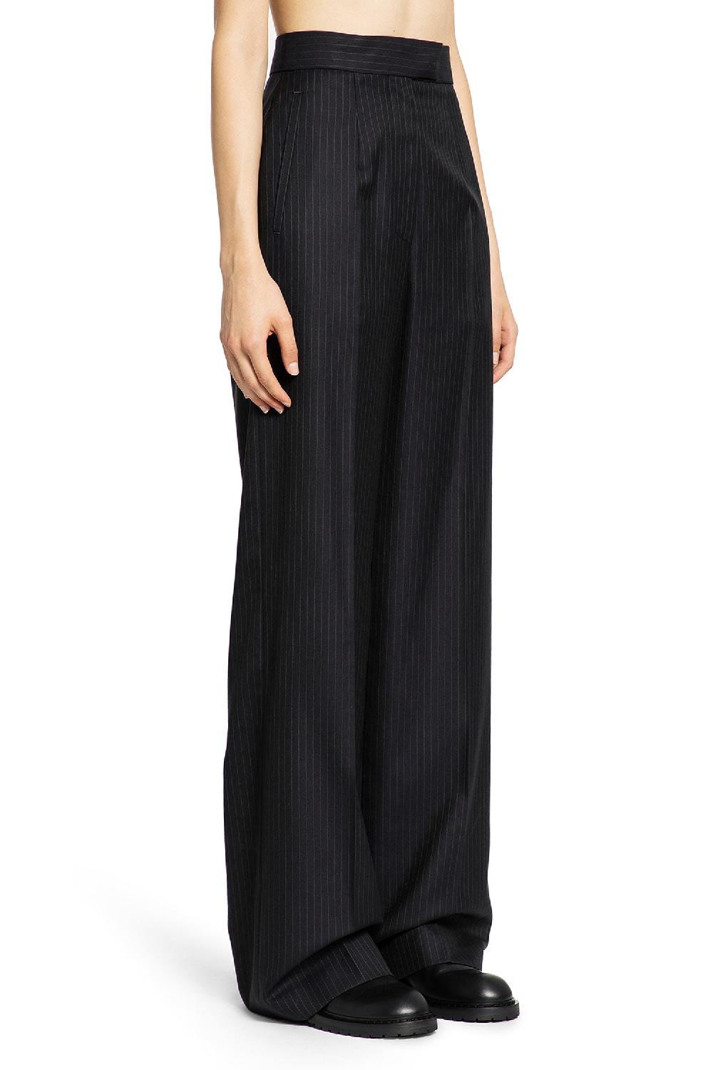Antonioli ALEXANDER MCQUEEN WOMAN BLUE TROUSERS Soddisfazione Garantita