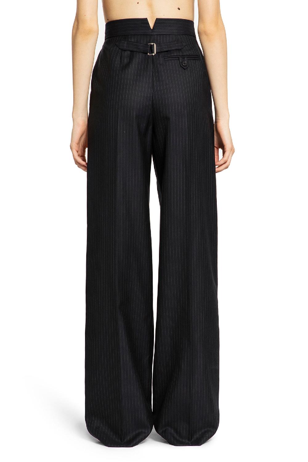 Antonioli ALEXANDER MCQUEEN WOMAN BLUE TROUSERS Soddisfazione Garantita