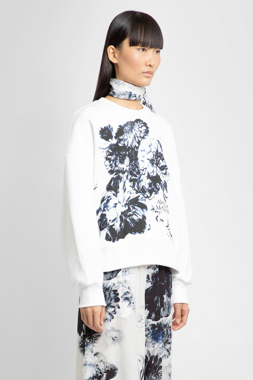 Antonioli ALEXANDER MCQUEEN WOMAN WHITE SWEATSHIRTS Vendita Economica