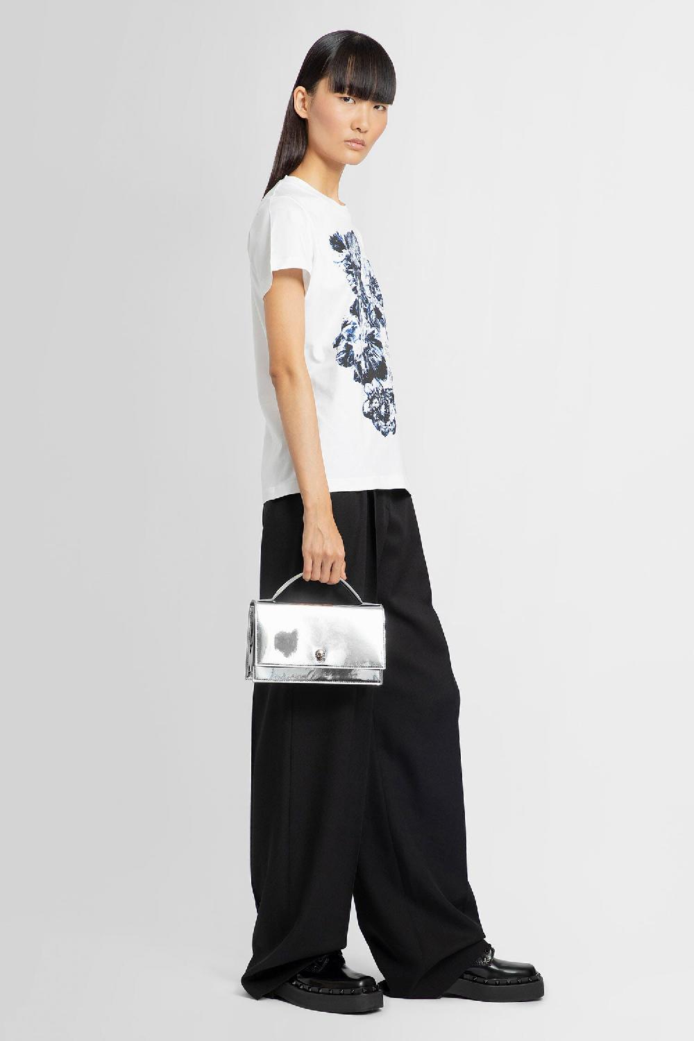 Antonioli ALEXANDER MCQUEEN WOMAN WHITE T-SHIRTS & TANK TOPS Saldi Di Fabbrica