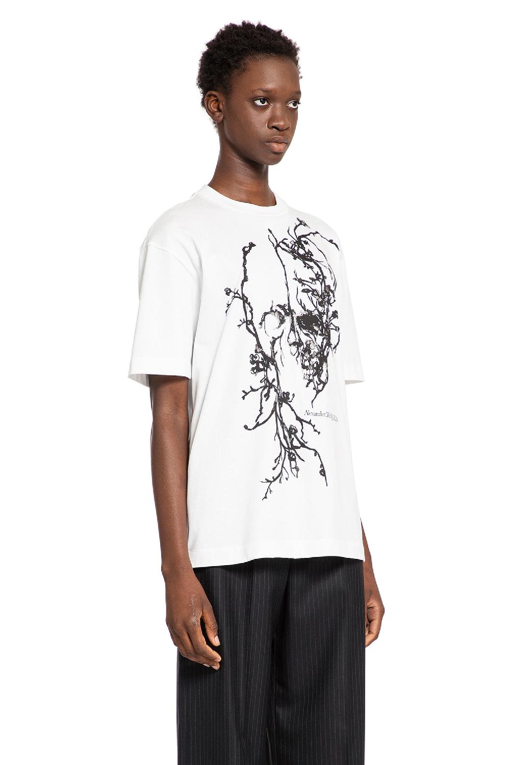 Antonioli ALEXANDER MCQUEEN WOMAN WHITE T-SHIRTS & TANK TOPS I Più Venduti