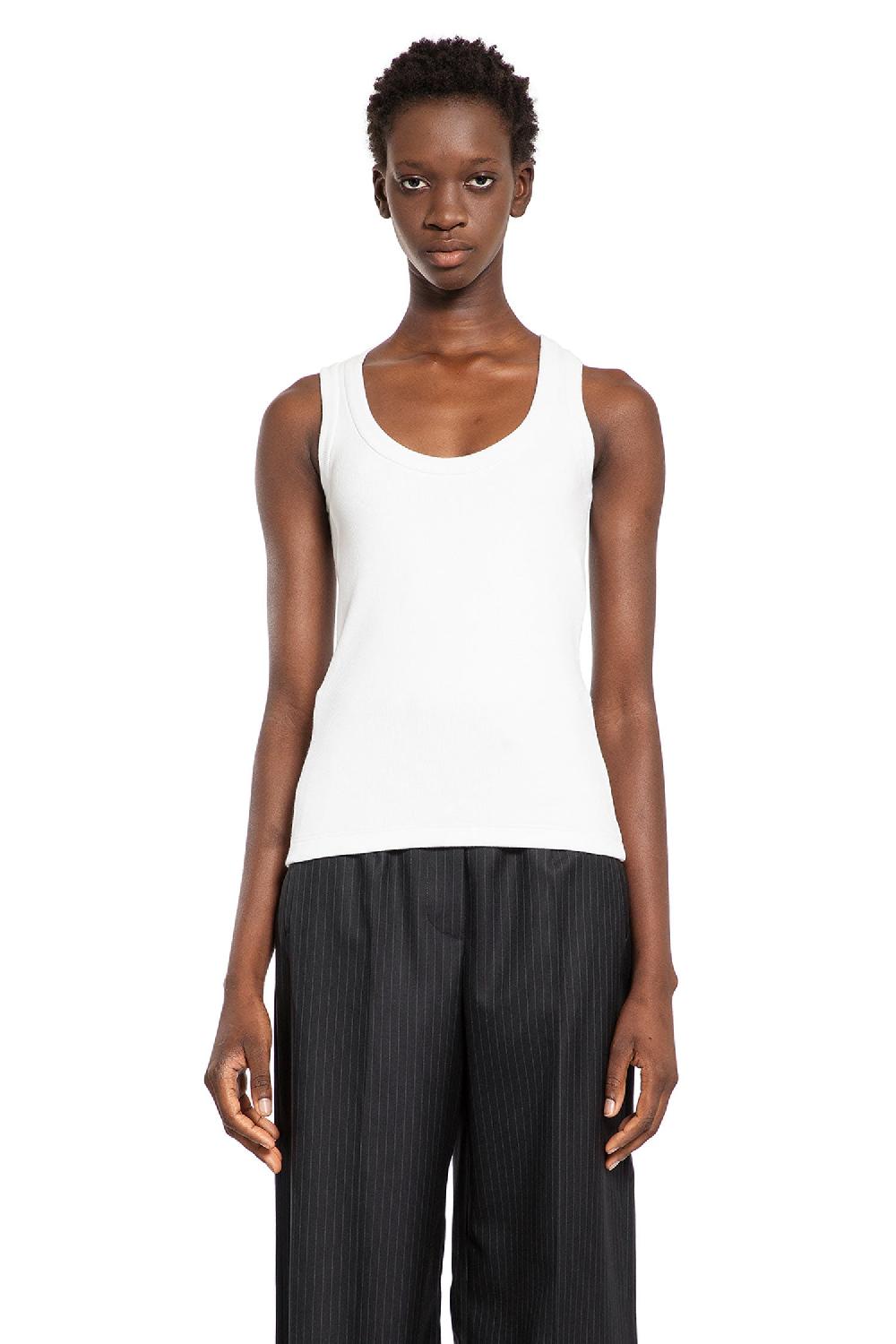 Antonioli ALEXANDER MCQUEEN WOMAN WHITE T-SHIRTS & TANK TOPS Vendite Flash