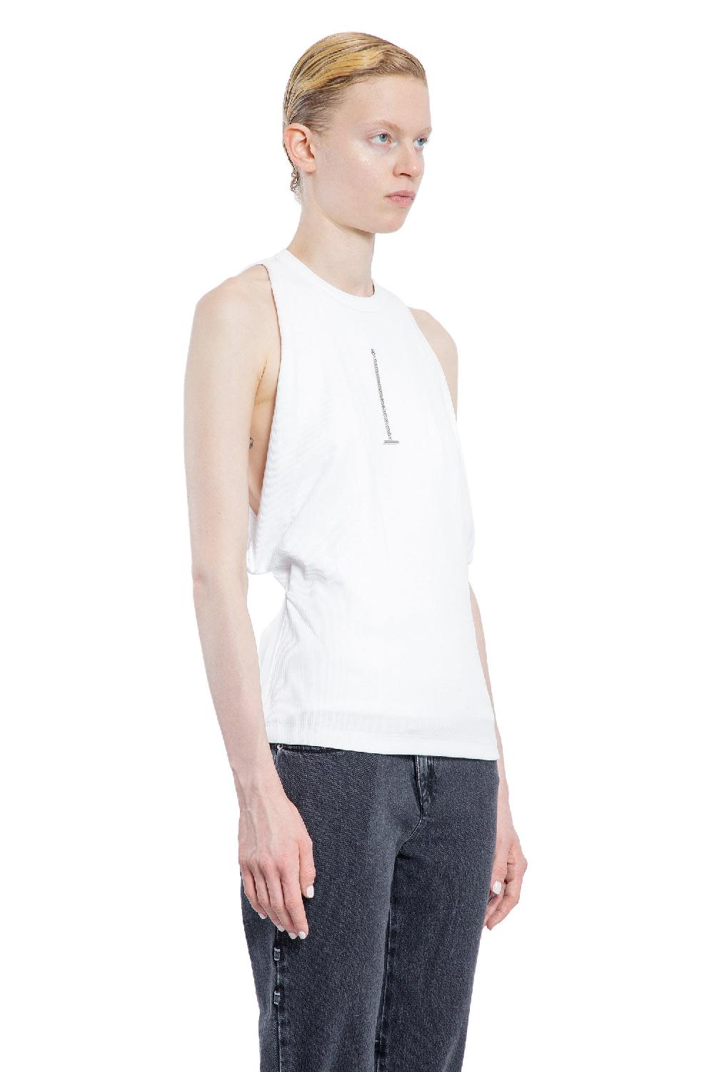 Antonioli ALEXANDER MCQUEEN WOMAN WHITE T-SHIRTS & TANK TOPS Negozio