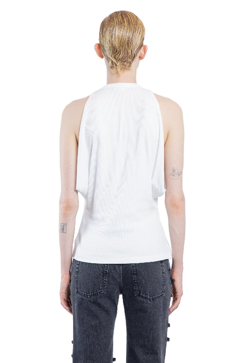Antonioli ALEXANDER MCQUEEN WOMAN WHITE T-SHIRTS & TANK TOPS Negozio