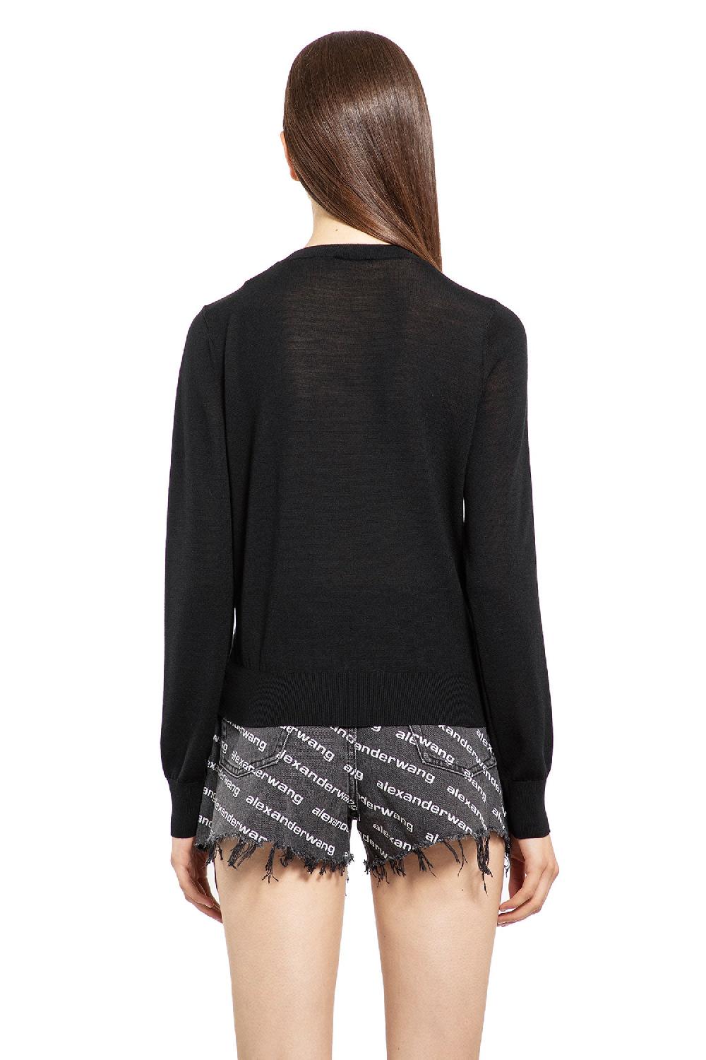 Antonioli ALEXANDER WANG WOMAN BLACK KNITWEAR In Linea