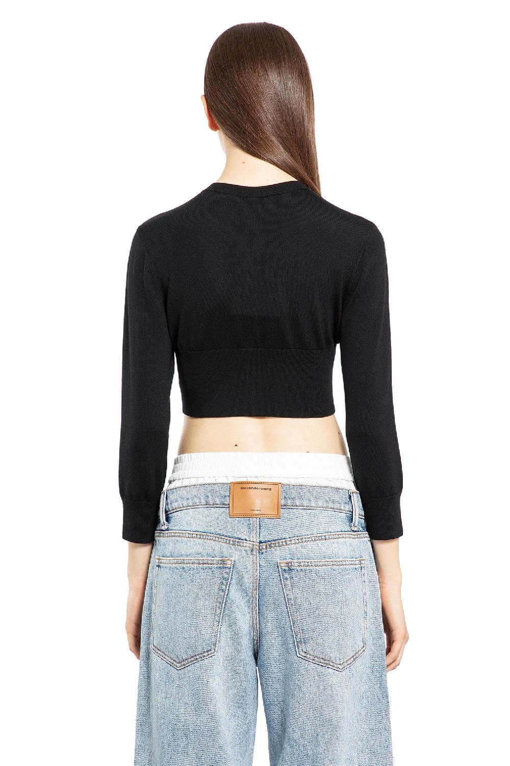 Antonioli ALEXANDER WANG WOMAN BLACK KNITWEAR Qualità