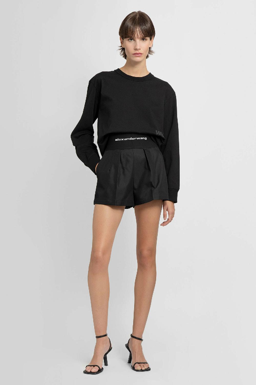 Antonioli ALEXANDER WANG WOMAN BLACK SHORTS Spedizione Gratuita