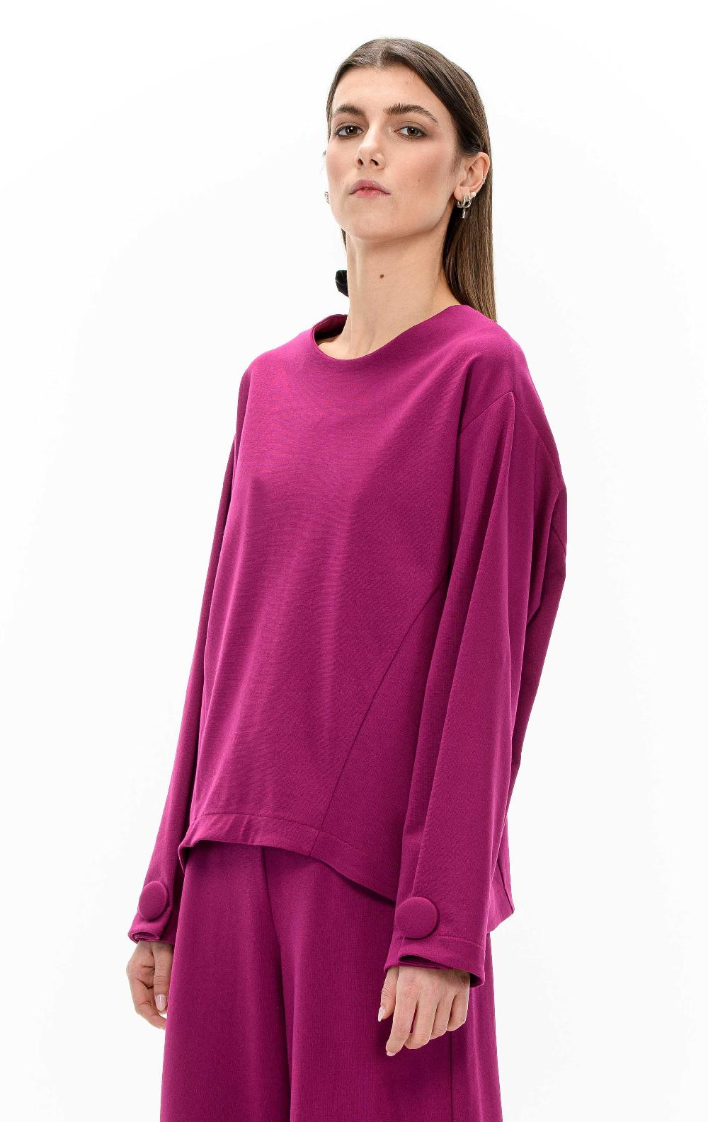 ROSÈ A POIS LENORA Blusa con fiocco Spedizione Gratuita