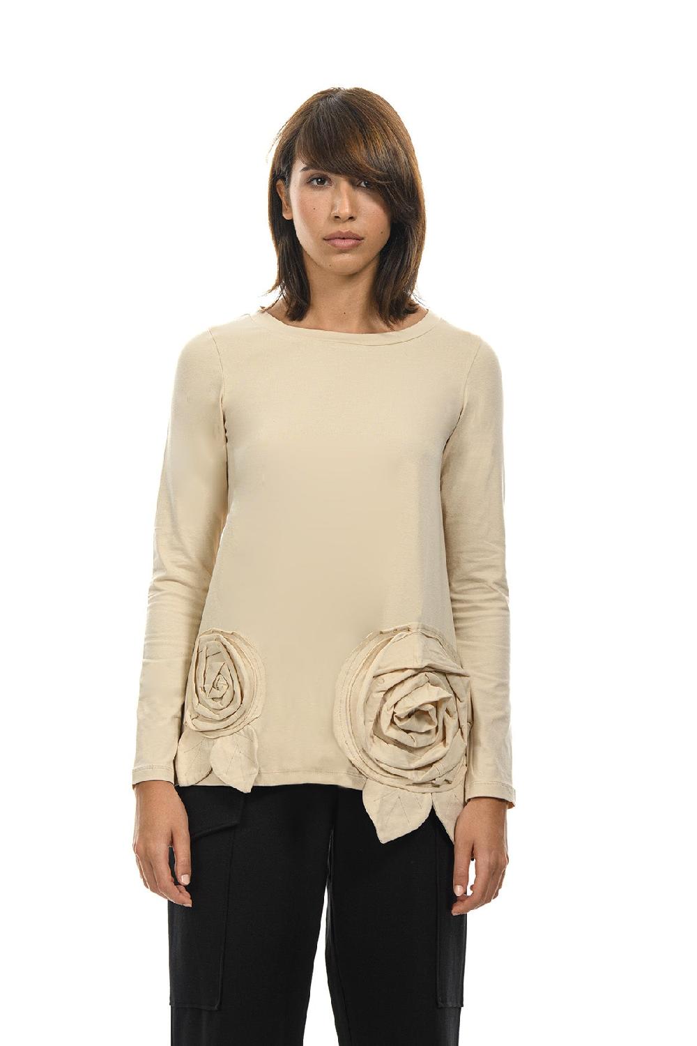 ROSÈ A POIS Pimpinella Grey T-shirt Sottocosto