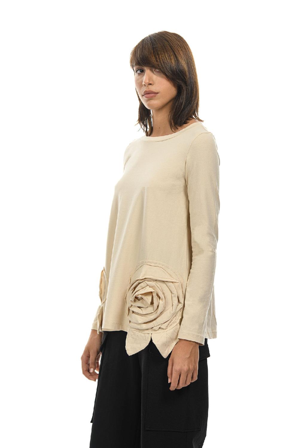 ROSÈ A POIS Pimpinella Avorio T-shirt