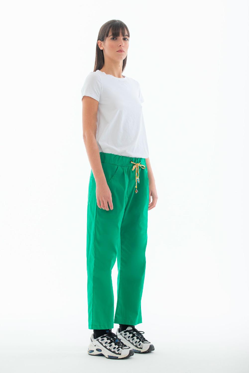 ROSÈ A POIS Mago di Oz Pantalone Verde Qualità Garantita