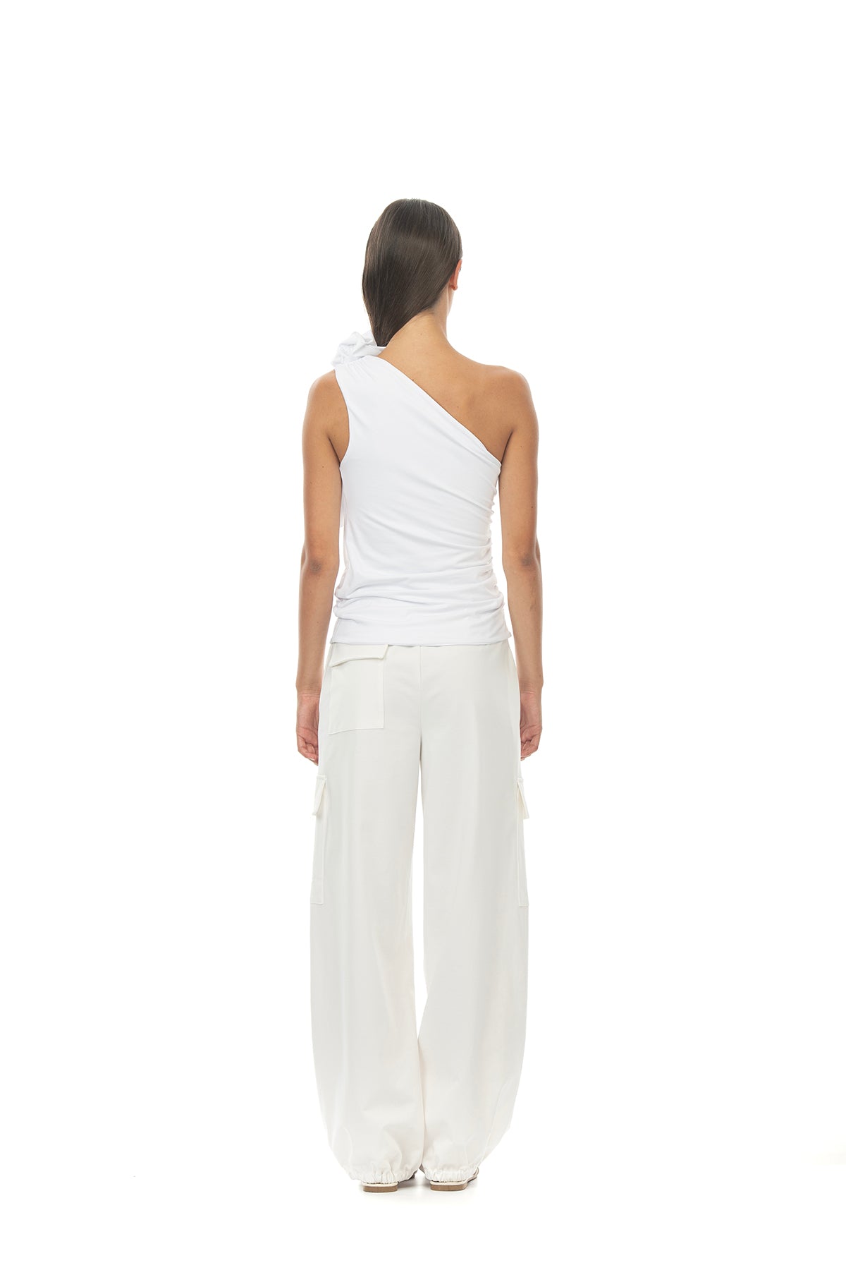 ROSÈ A POIS Pippo Pantalone Bianco Outlet