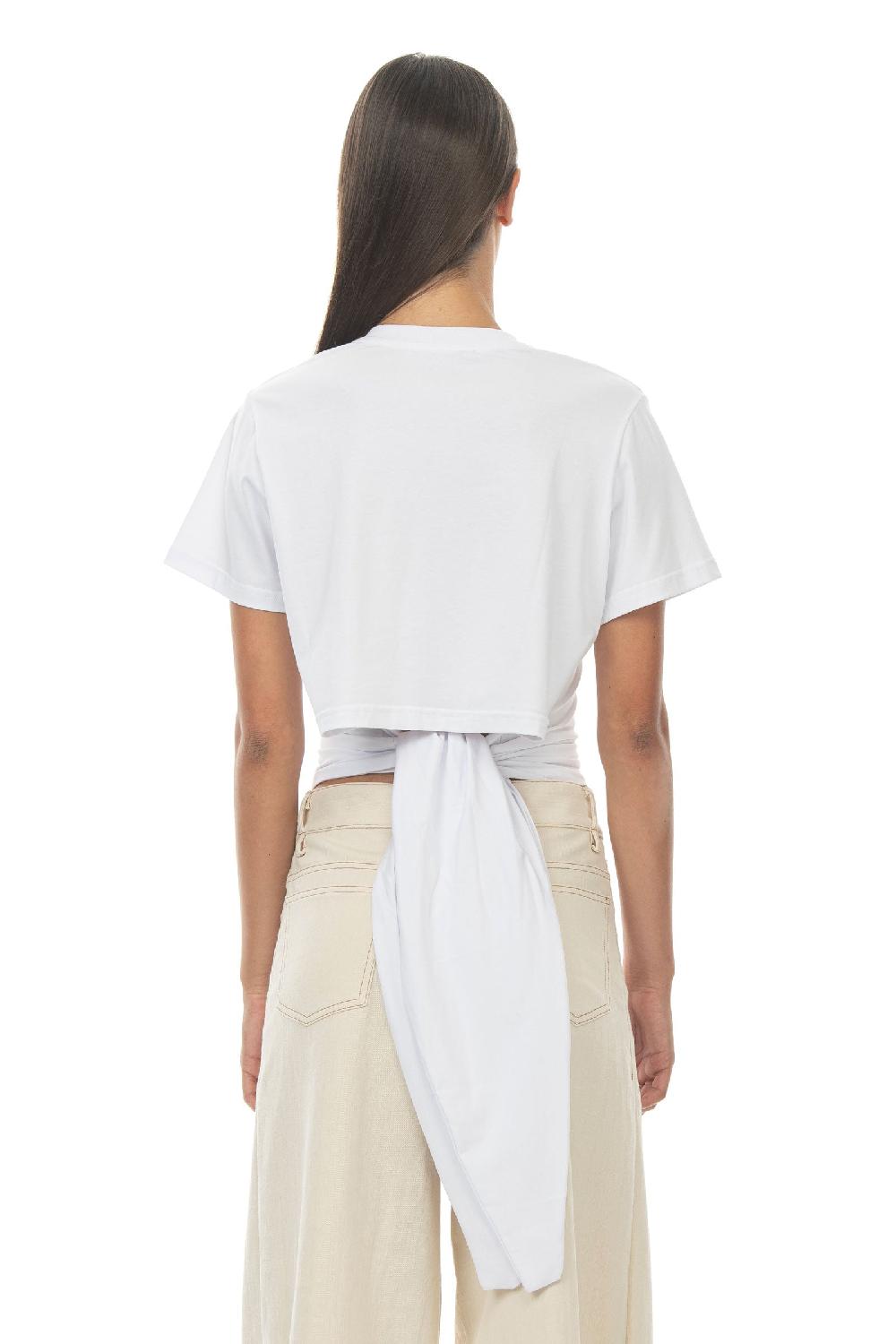 ROSÈ A POIS Elsa T-shirt Bianco
