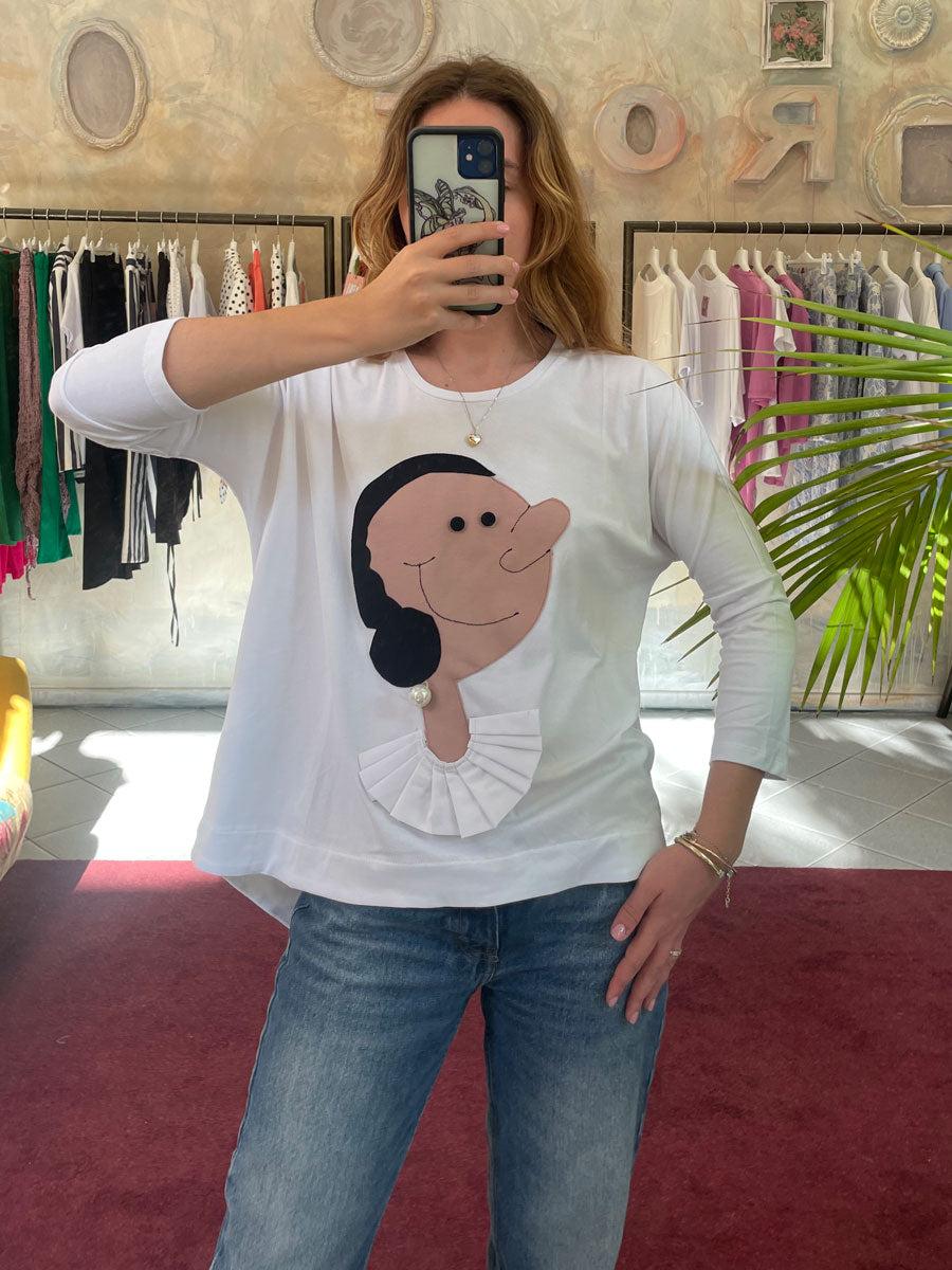 ROSÈ A POIS Olivia T-shirt In Linea
