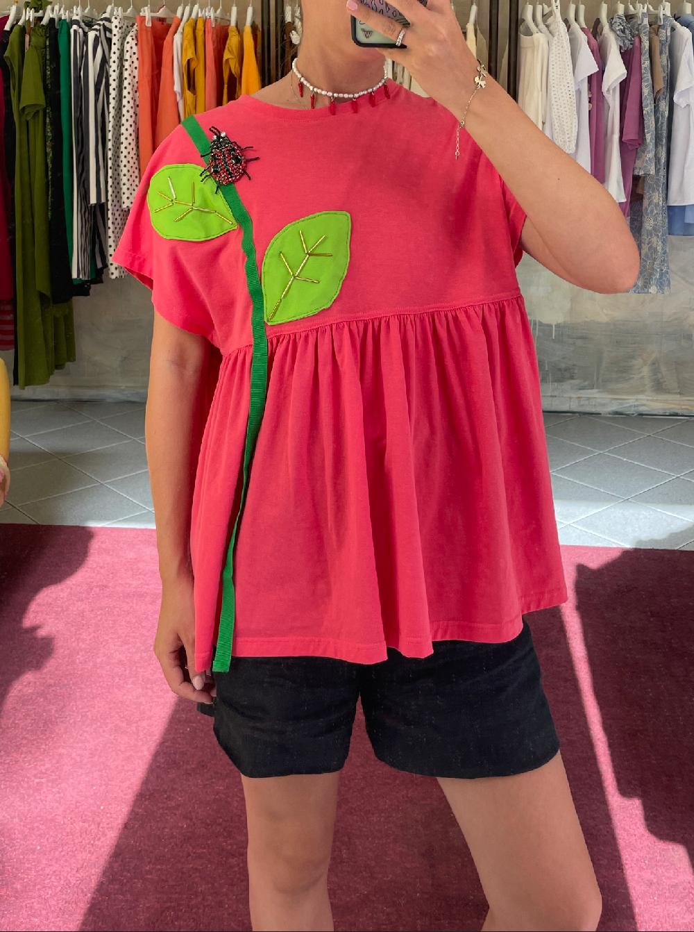 ROSÈ A POIS Fogliolina T-shirt Promozione