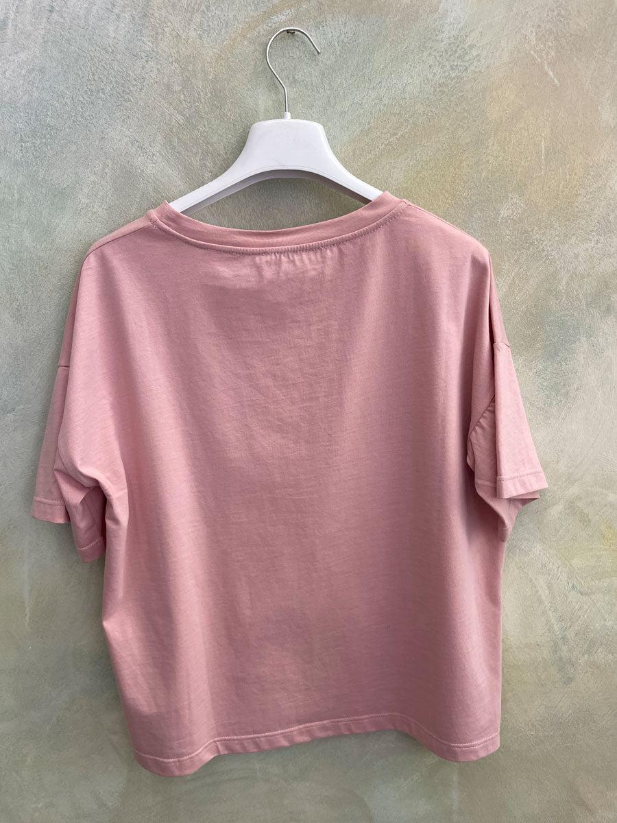 ROSÈ A POIS Orsetto T-shirt Economico