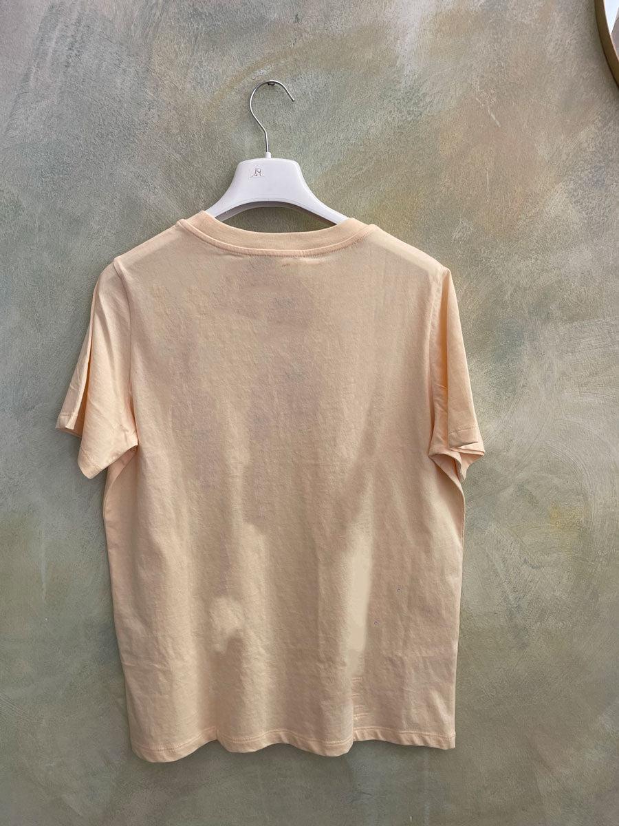 ROSÈ A POIS Fiore T-shirt Offerte