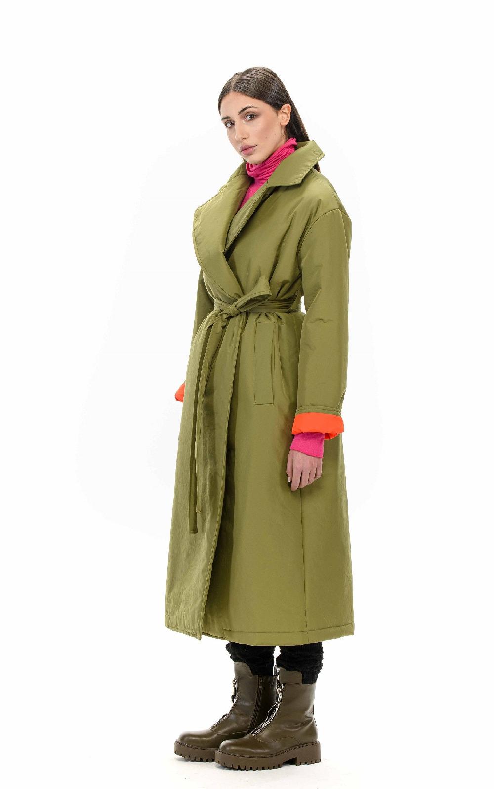 ROSÈ A POIS TEODORA Trench imbottito Vendite Flash