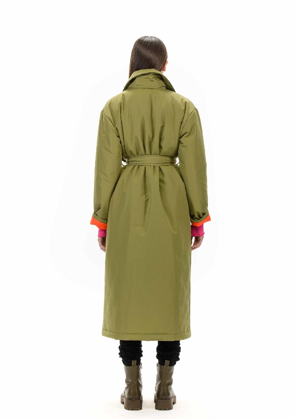 ROSÈ A POIS TEODORA Trench imbottito Vendite Flash