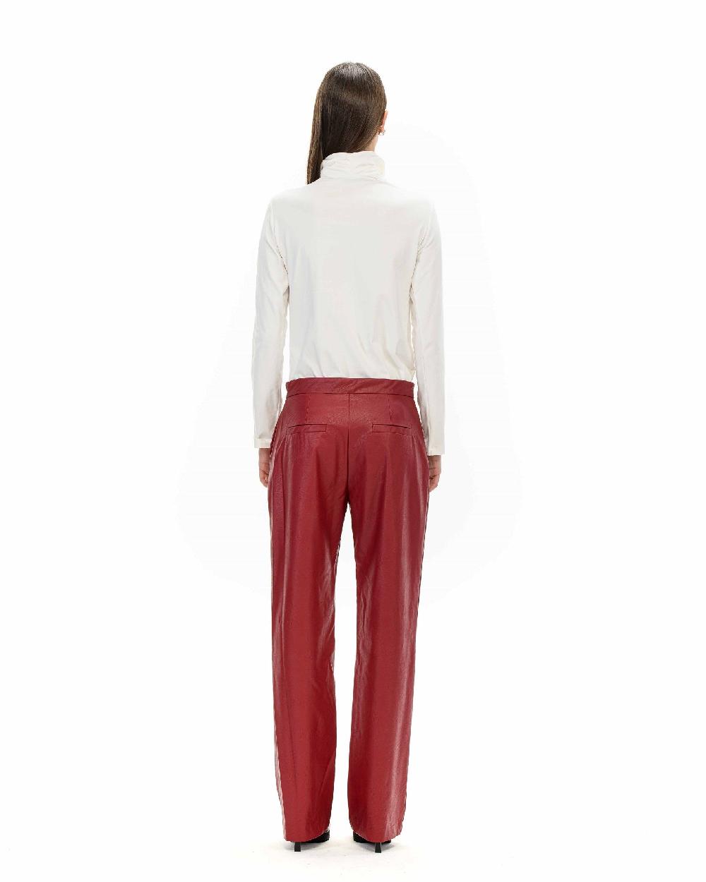 ROSÈ A POIS NERISSA Pantalone ecopelle 2025