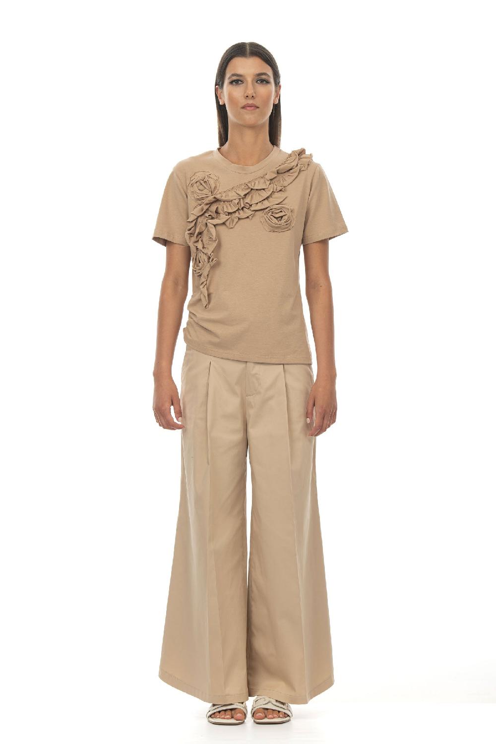 ROSÈ A POIS Jasmine T-shirt sabbia Italia