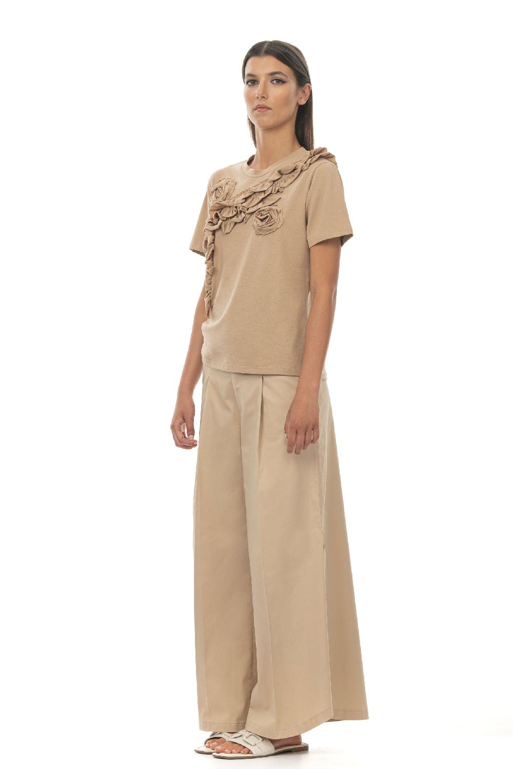 ROSÈ A POIS Jasmine T-shirt sabbia Italia