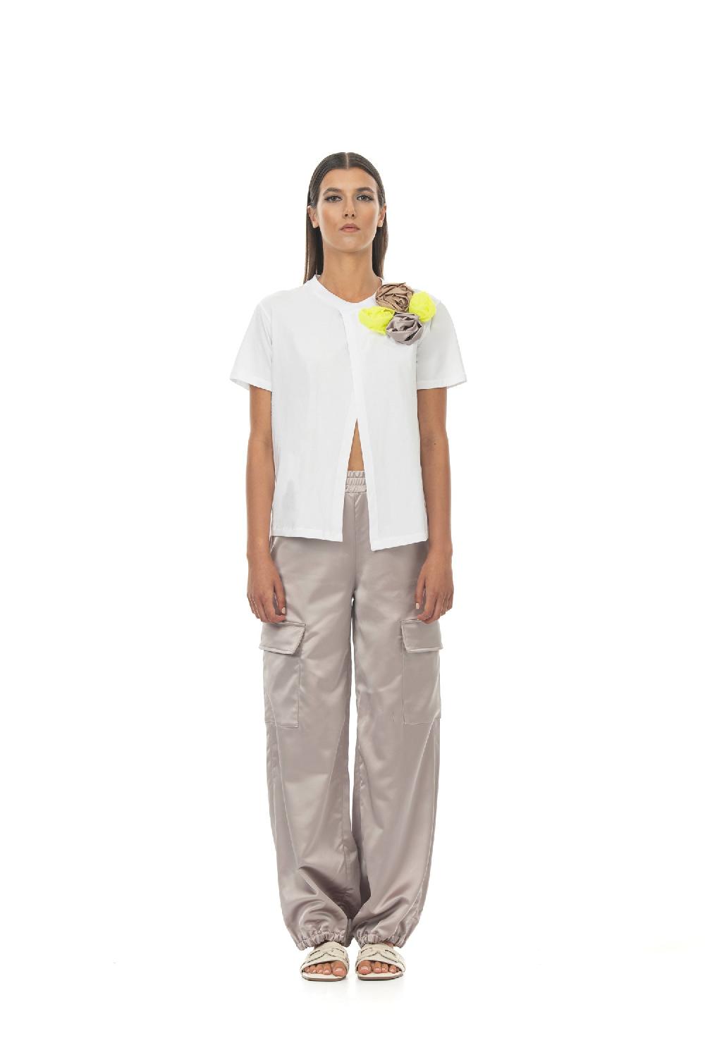 ROSÈ A POIS Oceania T-shirt Bianco Offerte