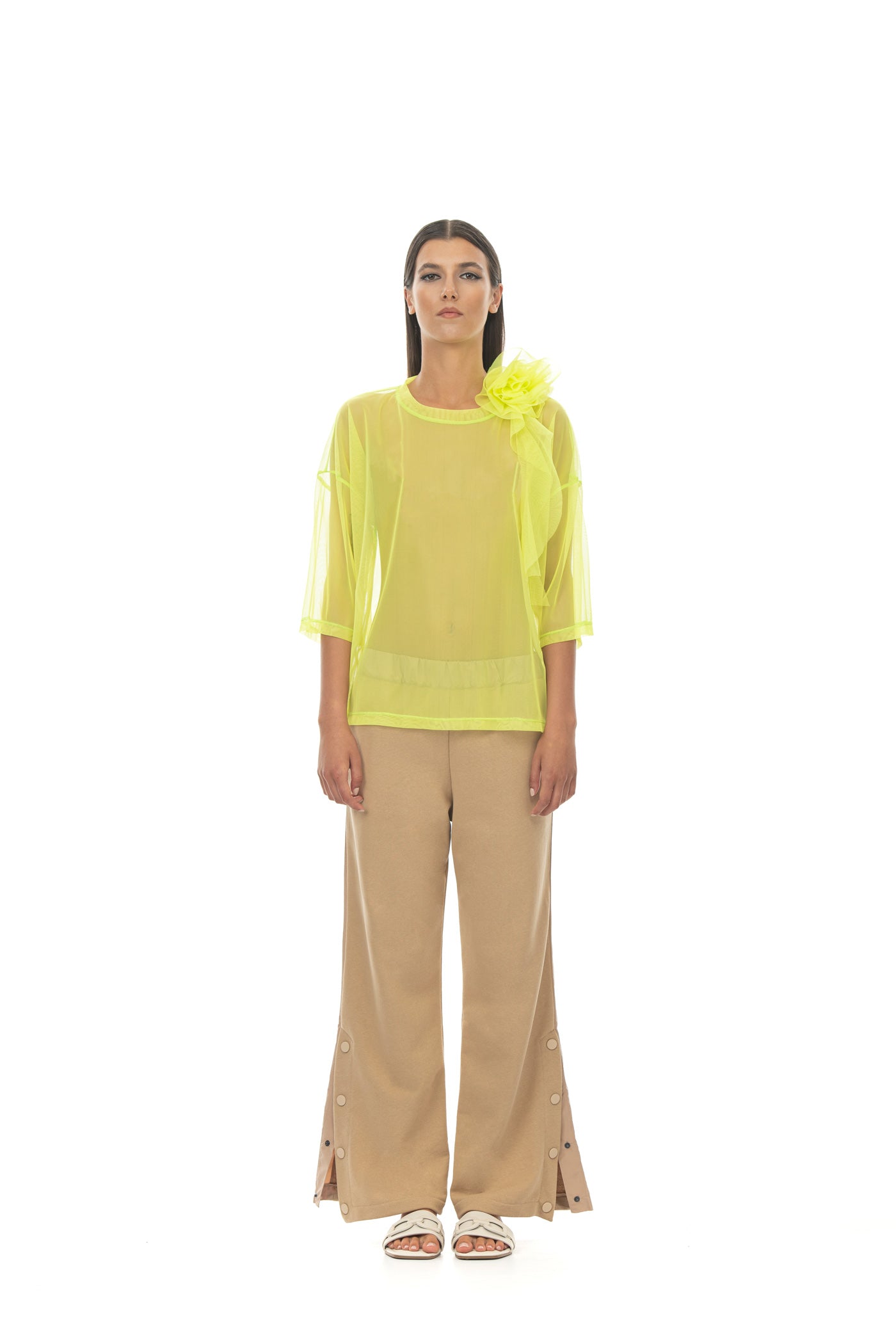 ROSÈ A POIS Pimpi T-shirt Lime Vendita Calda