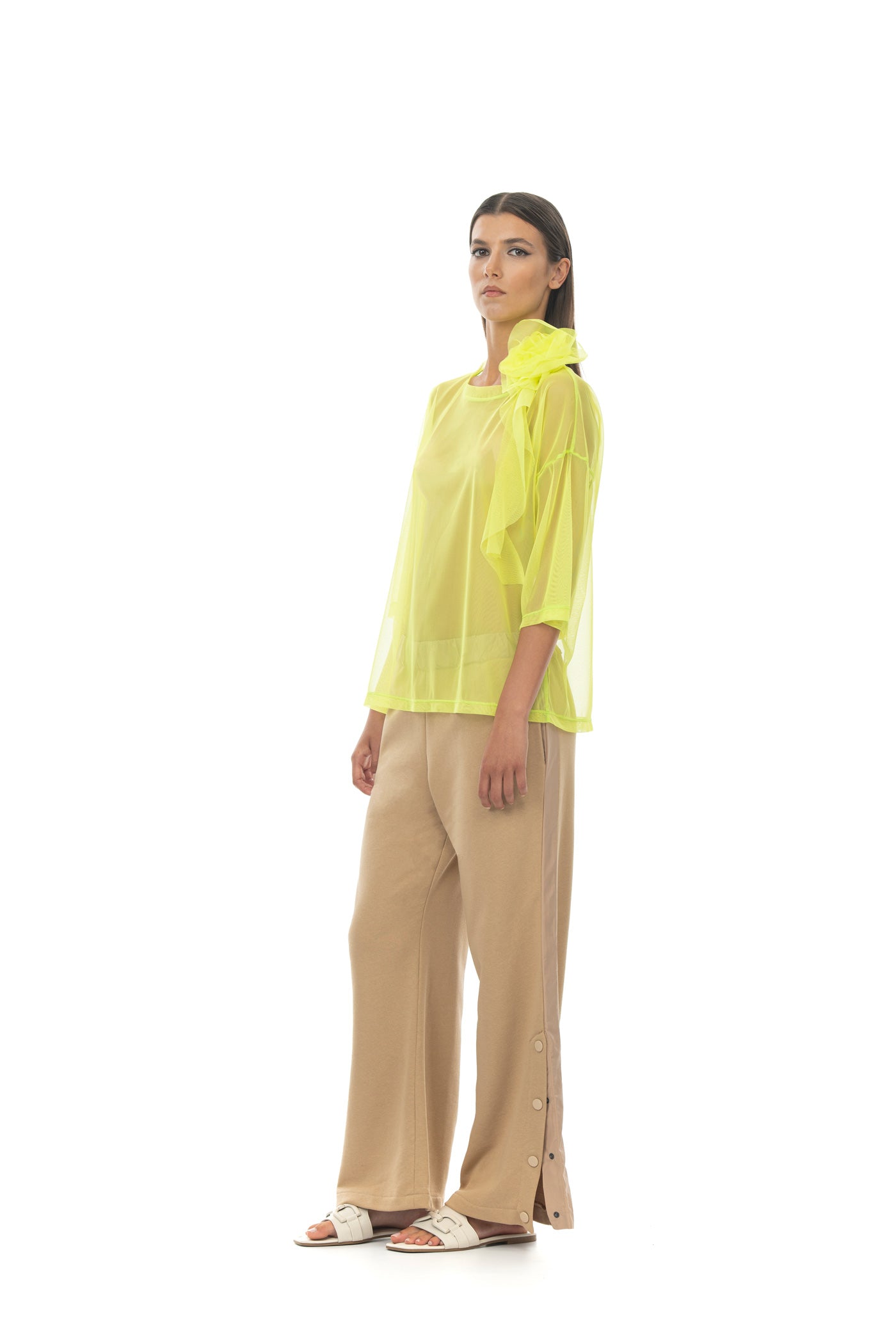 ROSÈ A POIS Pimpi T-shirt Lime Vendita Calda