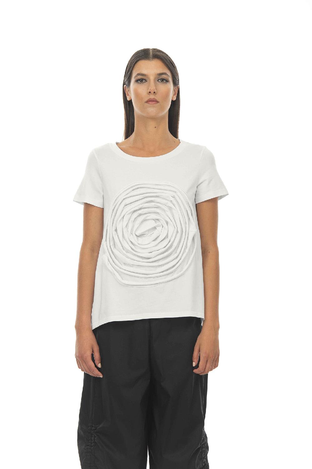 ROSÈ A POIS PESCA T-shirt con extra rosa Hotsell