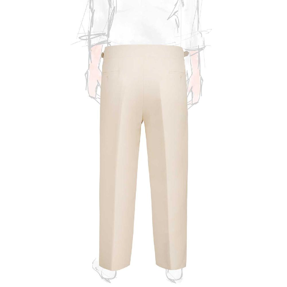 ﻿Rubinacci Vintage archive pantalone Manny in lana e cotone bianco Italia