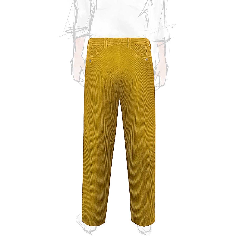 Rubinacci Vintage archive pantalone velluto a coste con pinces ocra 2025