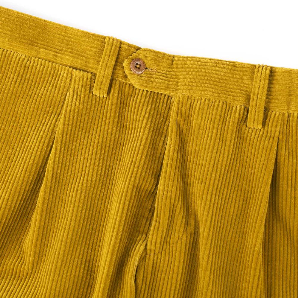 Rubinacci Vintage archive pantalone velluto a coste con pinces ocra 2025