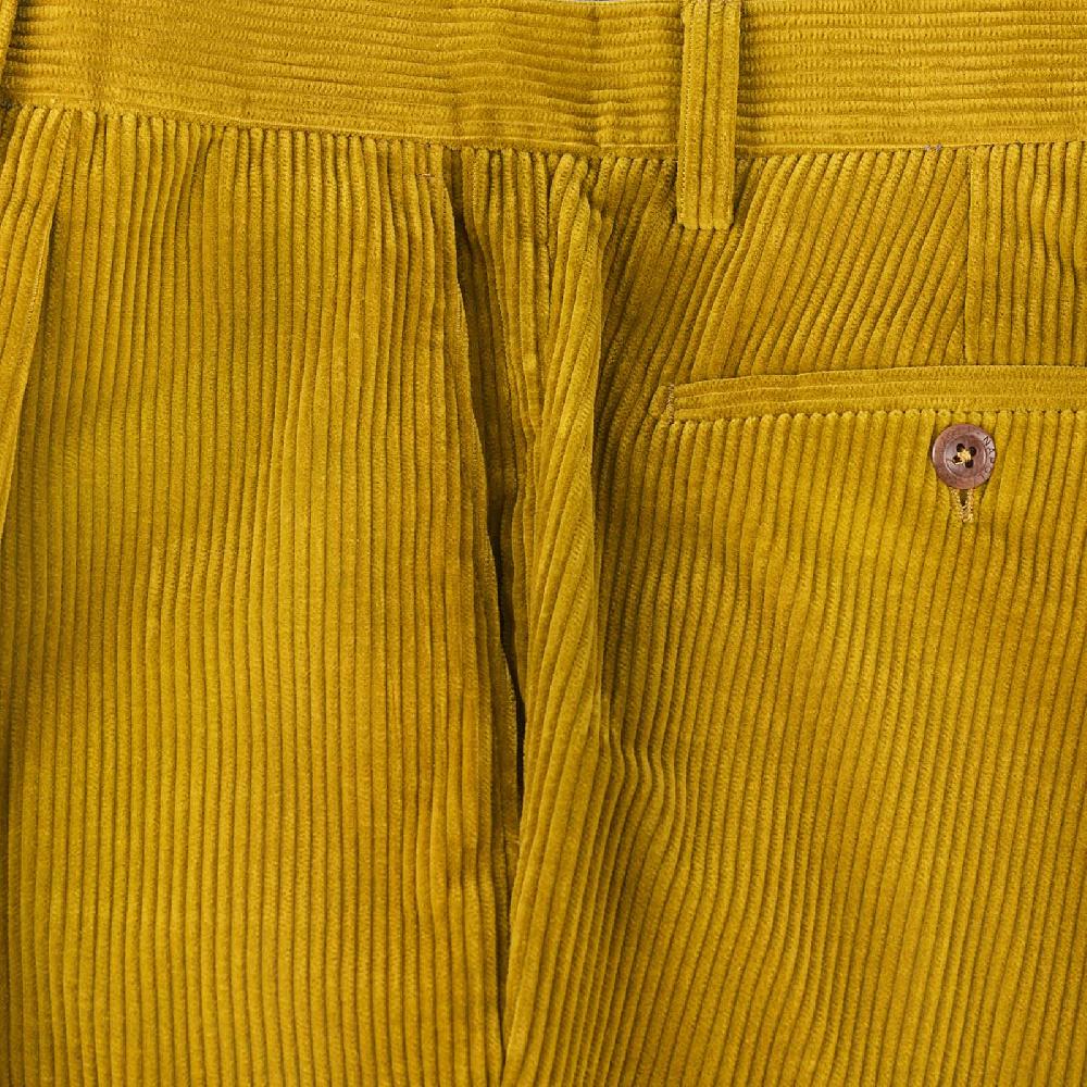 Rubinacci Vintage archive pantalone velluto a coste con pinces ocra 2025