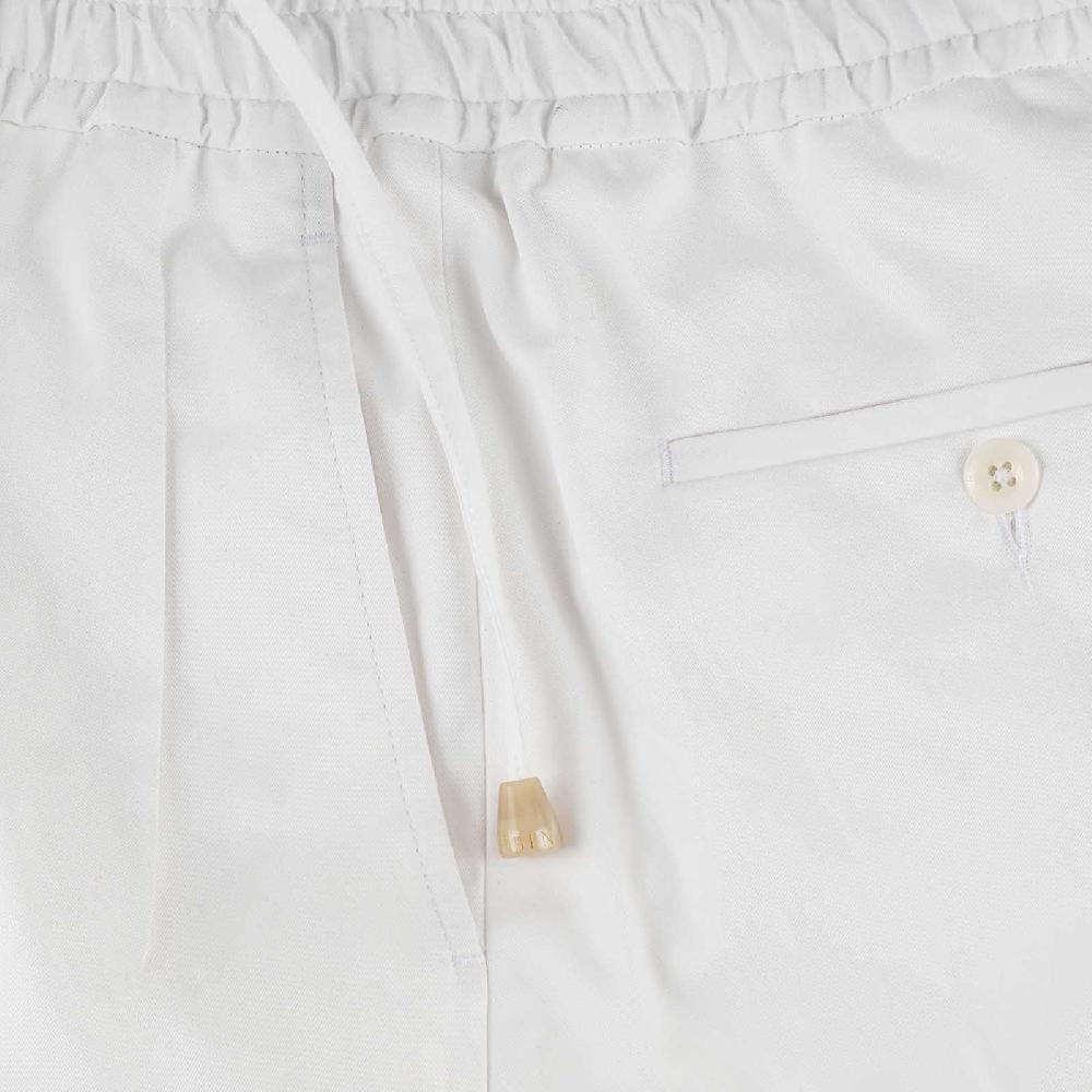 Rubinacci Vintage archive pantalone leisure in cotone bianco Vendita