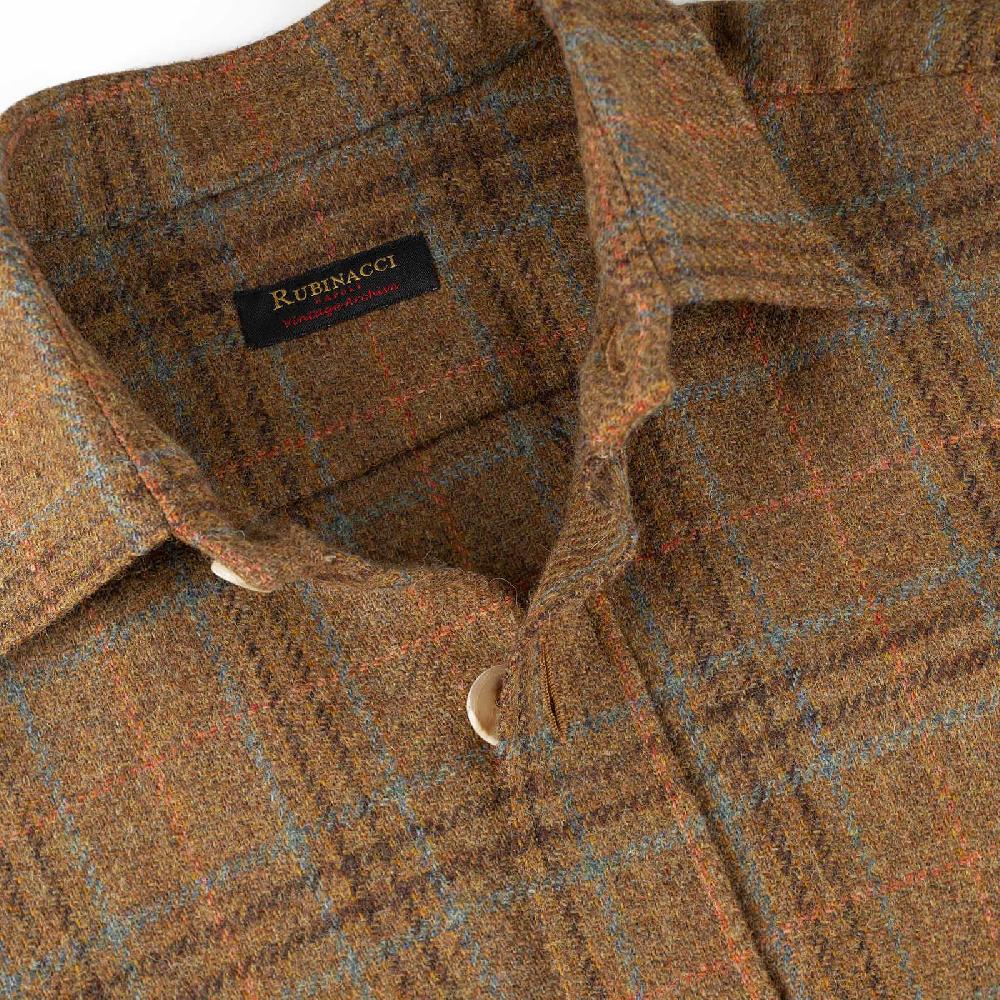 Rubinacci Vintage archive overshirt in lana tartan Shopping Online