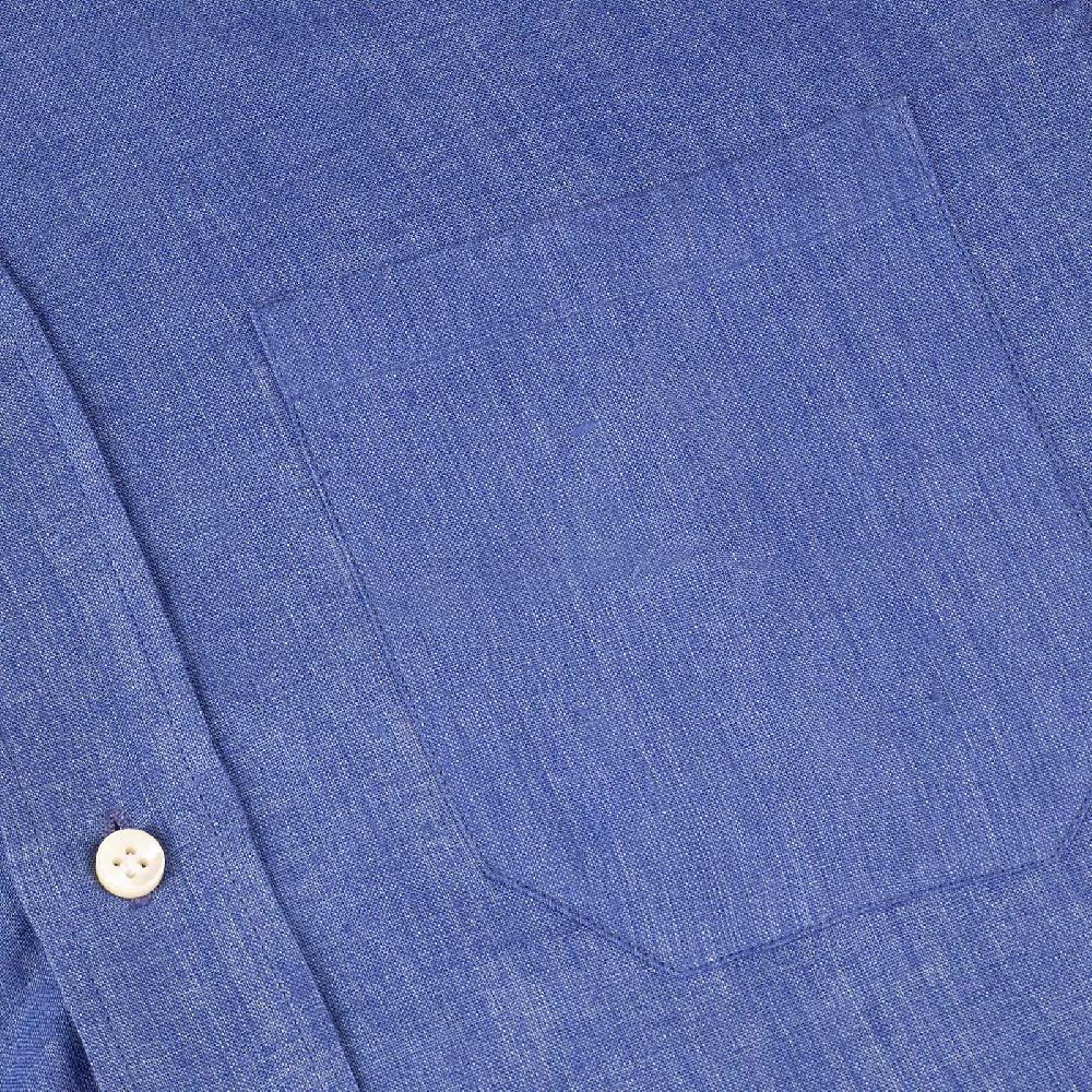 Rubinacci Vintage archive camicia in lino blu Affare Del Giorno